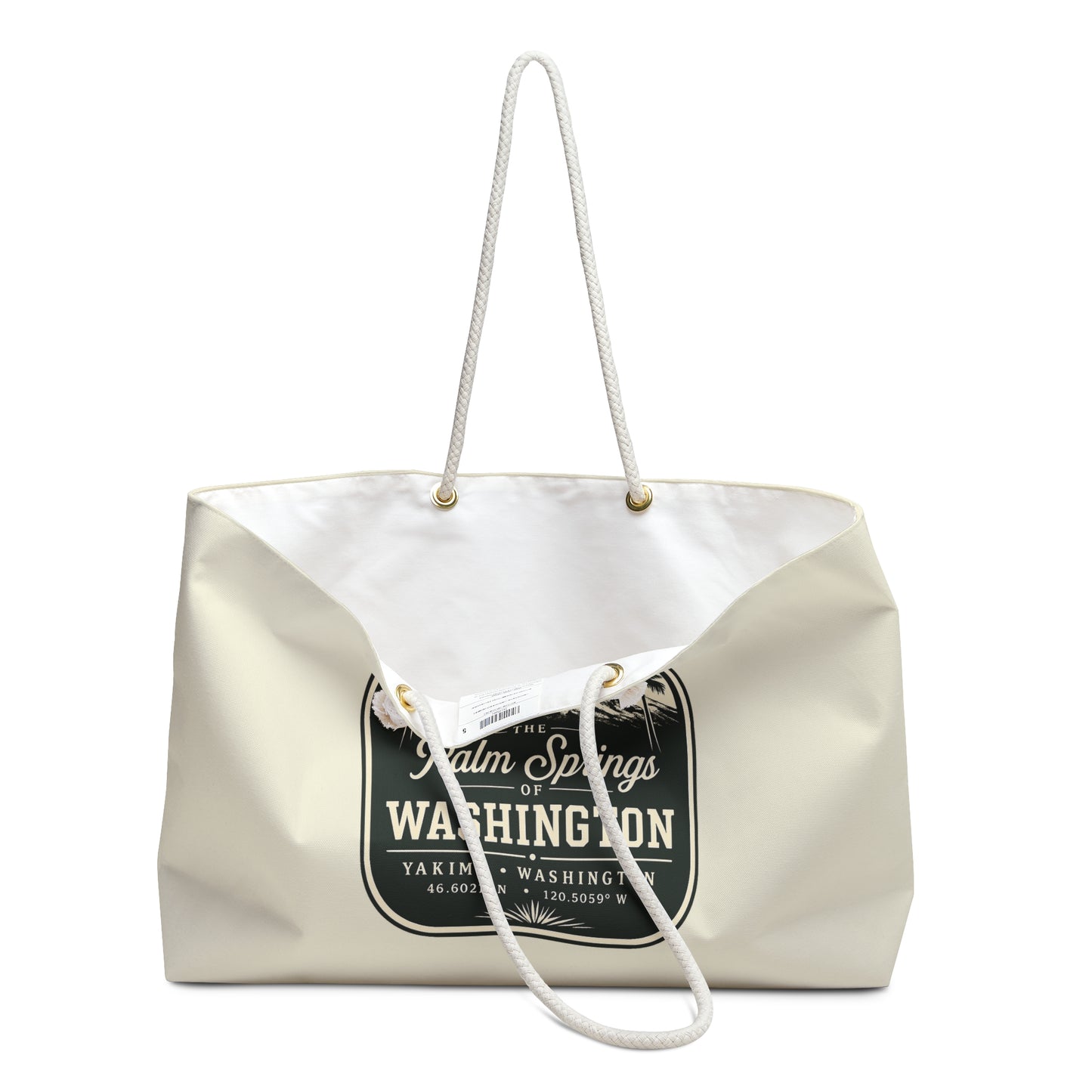 Yakima Washington Tote Bag, Palm Springs of Washington Canvas Beach Bag, 509 Tote, Yakima Gift, Washington State Tote