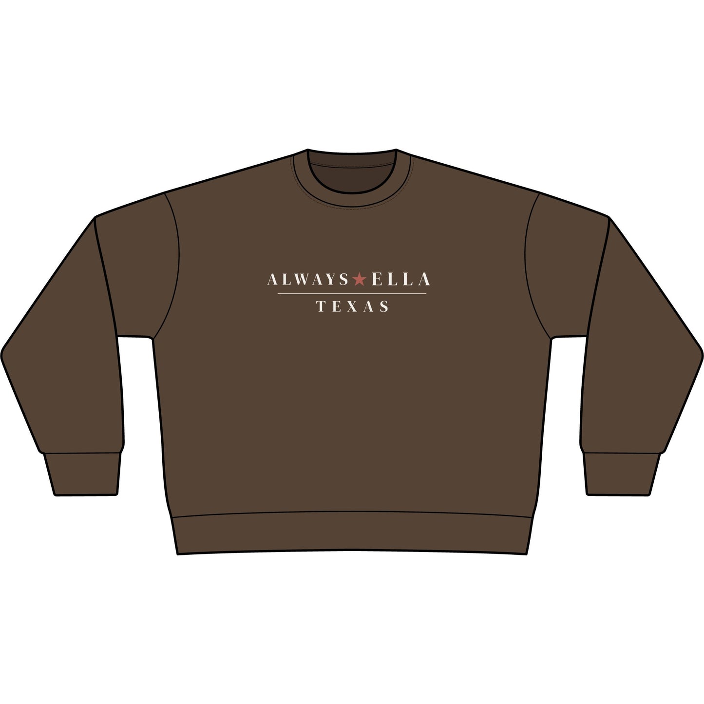 Always Ella Texas Cropped Sweatshirt | Women's Western Boutique Sweatshirt | Country Concert Outfit