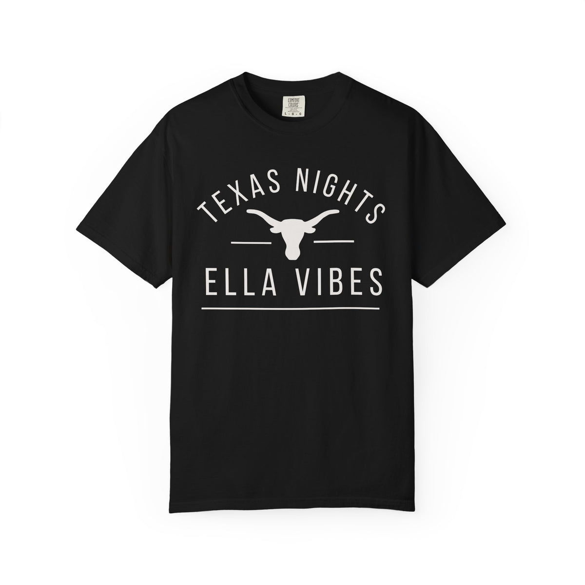 Texas Nights Ella Vibes Shirt Country Music Longhorn Western Graphic Tee