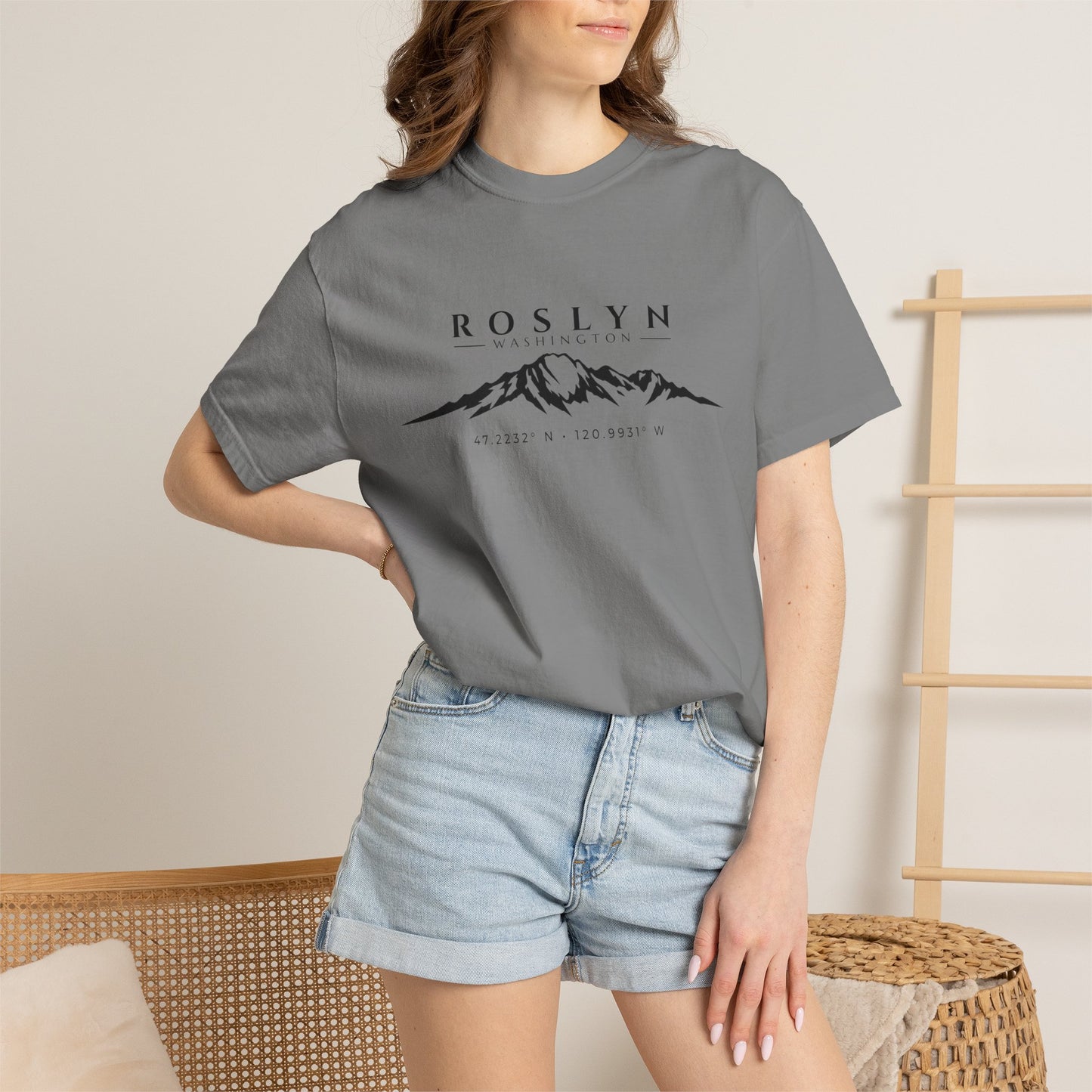 Roslyn Washington T-Shirt | Mount Stuart Shirt | Washington Mountain Shirt | Cle Elum | Suncadia Shirt | Leavenworth | PNW Tee
