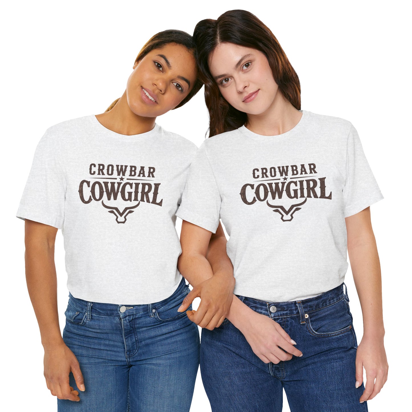 Crowbar Cowgirl Western Graphic Tee | Bella+Canvas 3001 | Rodeo Shirt