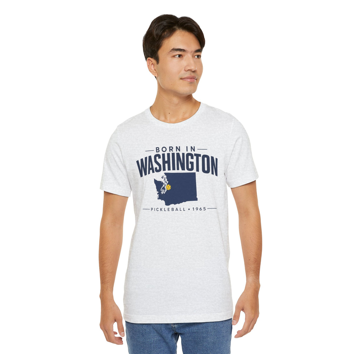 Born in Washington Pickleball 1965 Unisex Tee