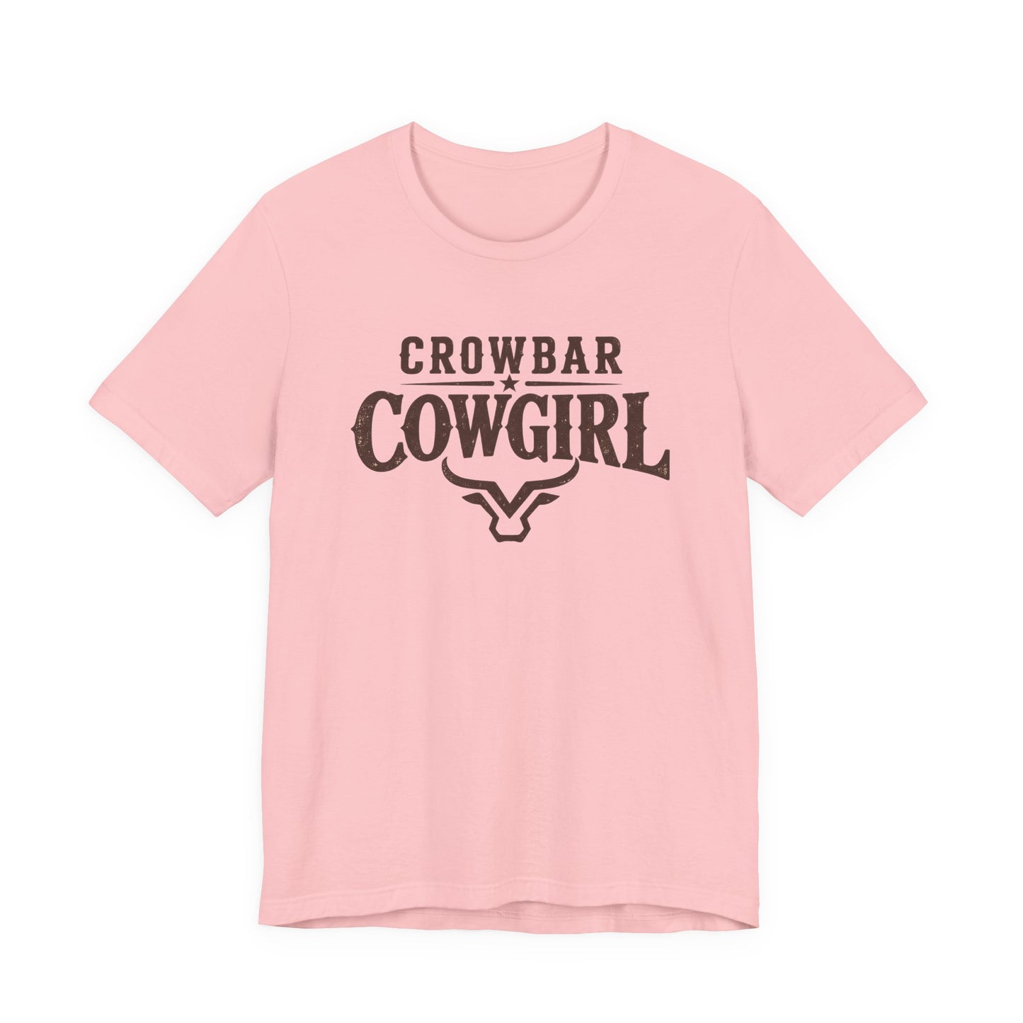 Crowbar Cowgirl Western Graphic Tee | Bella+Canvas 3001 | Rodeo Shirt