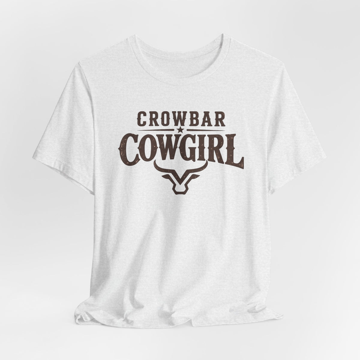 Crowbar Cowgirl Western Graphic Tee | Bella+Canvas 3001 | Rodeo Shirt