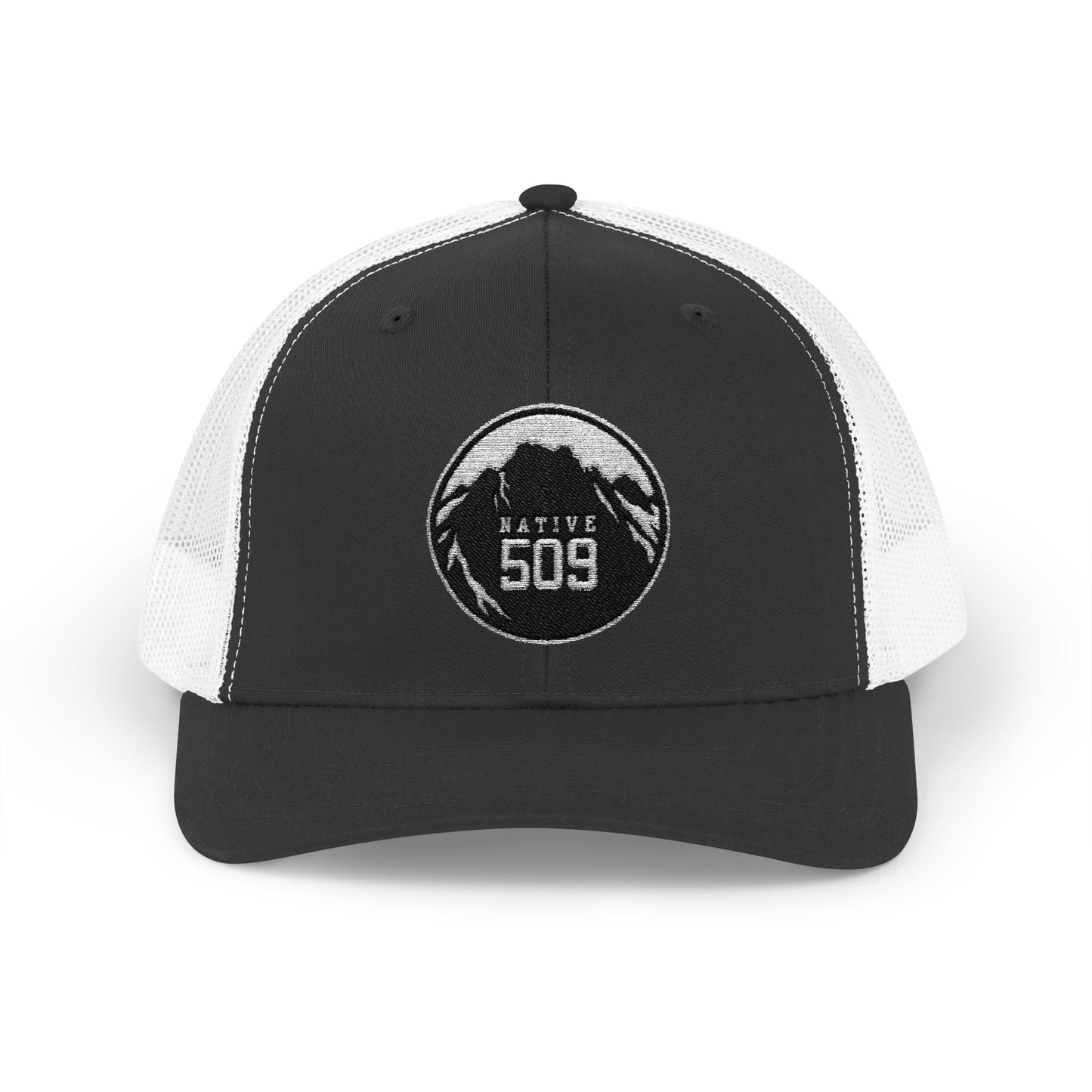 509 Mountains Patch Snapback Trucker Cap | Cascade Range Badge