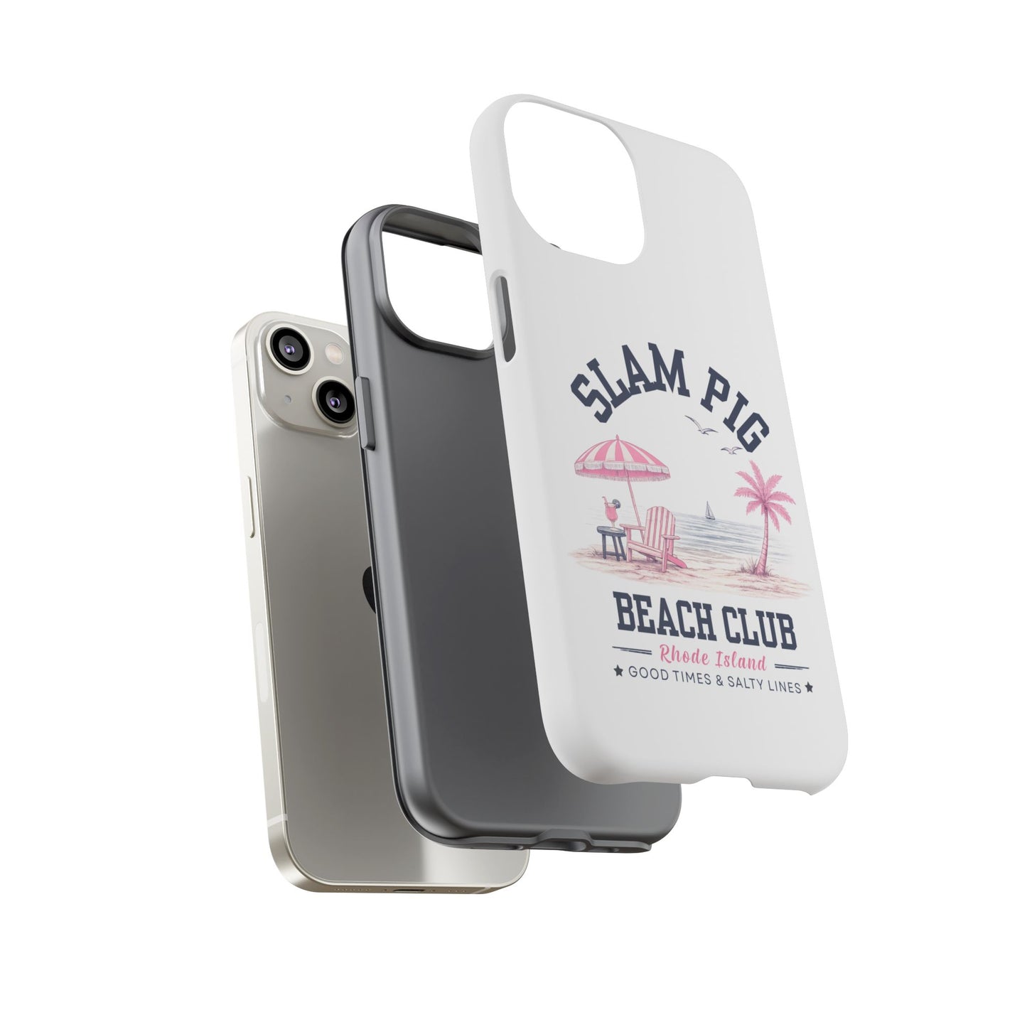 Slam Pig Beach Club Phone Case, Rhode Island Beach Case, Bravo Inspired Phone Cover, Coastal Summer iPhone Samsung Google Case