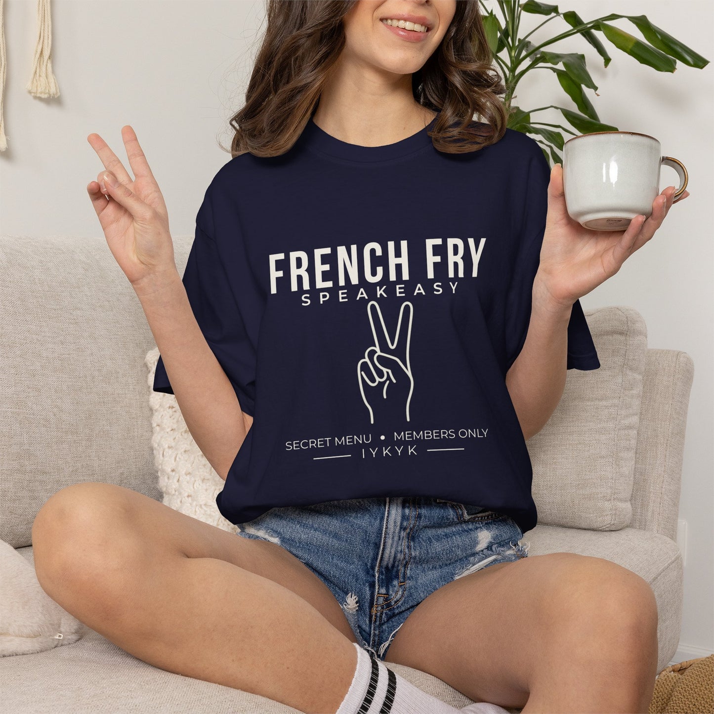 French Fry Speakeasy Shirt, Secret Menu Graphic Tee, IYKYK Shirt, Funny Viral Tee, Minimalist Comfort Colors Shirt