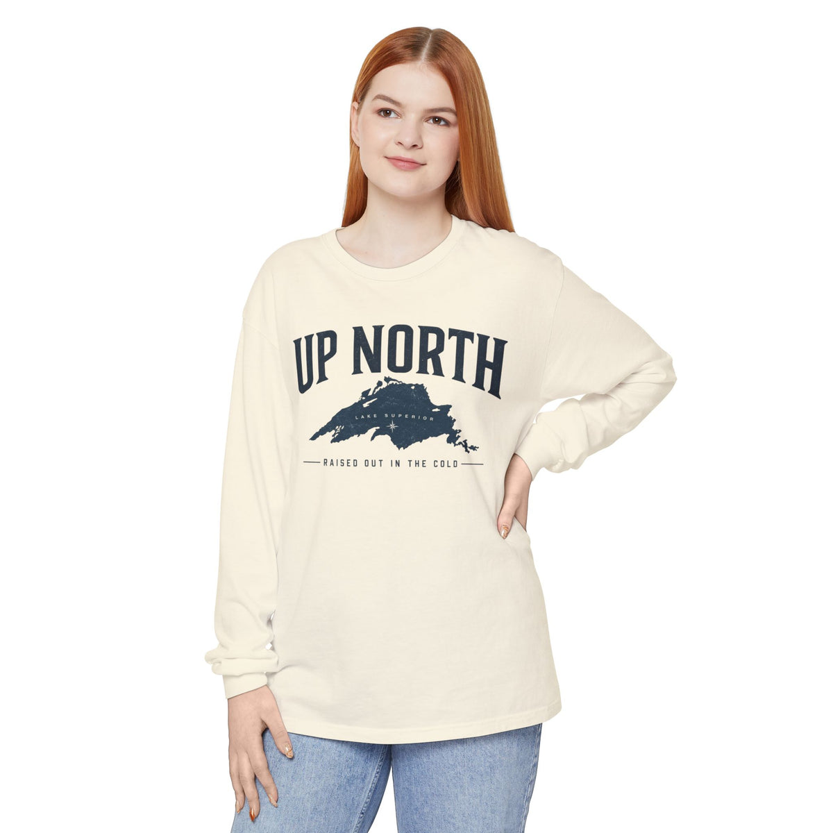 Up North Lake Superior “Raised Out in the Cold” Long Sleeve Tee