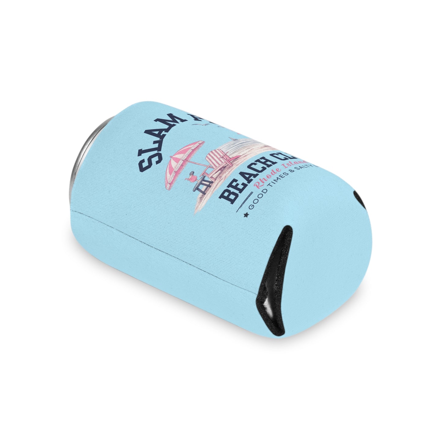 Slam Pig Beach Club Can Cooler, Rhode Island Drink Cooler, Beach Lover Gift, Slim & Regular Can Cooler, Coastal Summer Gift
