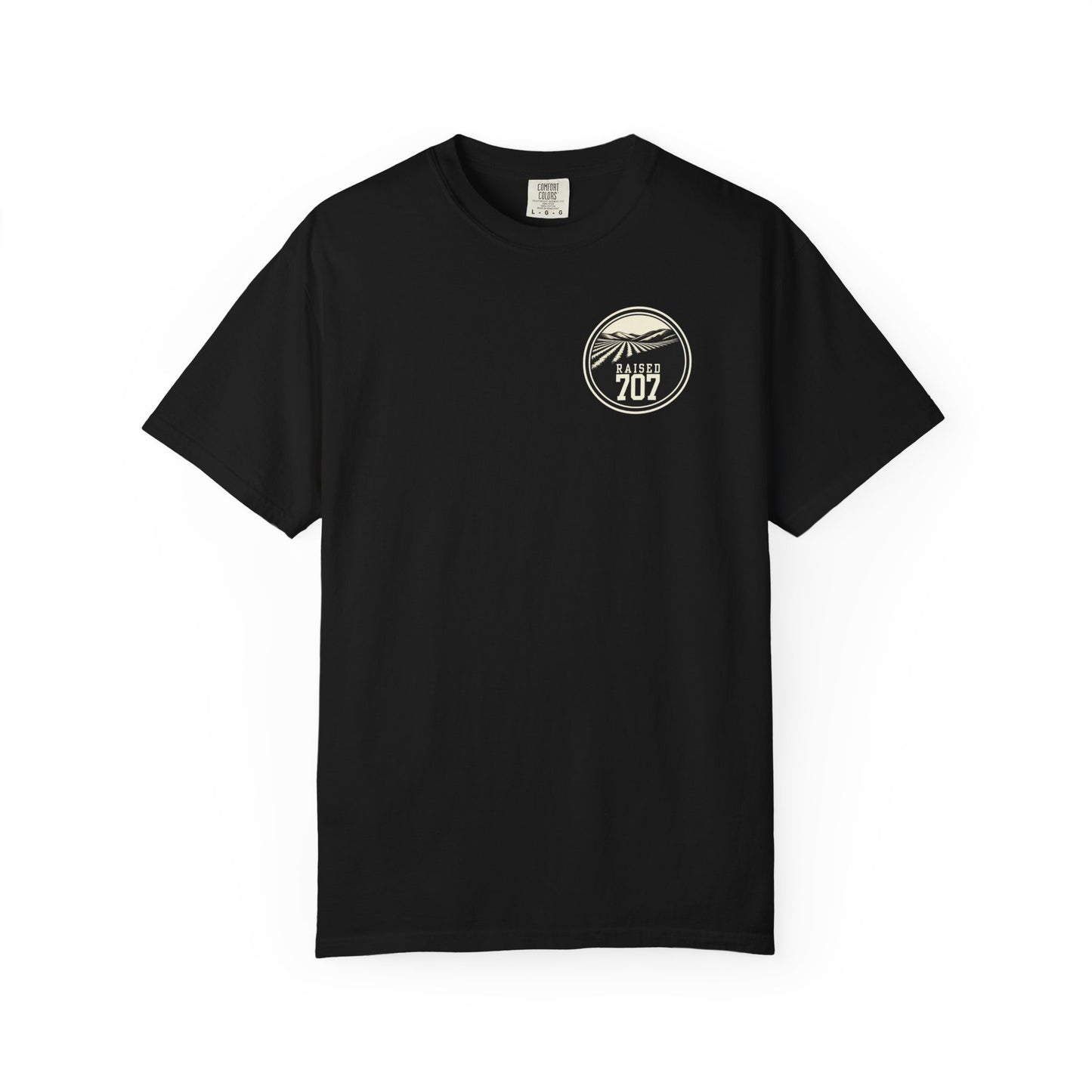 Raised in Sonoma County T-Shirt | Napa Wine Country Tee | 707 Vineyard Graphic Shirt | California Wine Lover Gift | Heldsburg Tee
