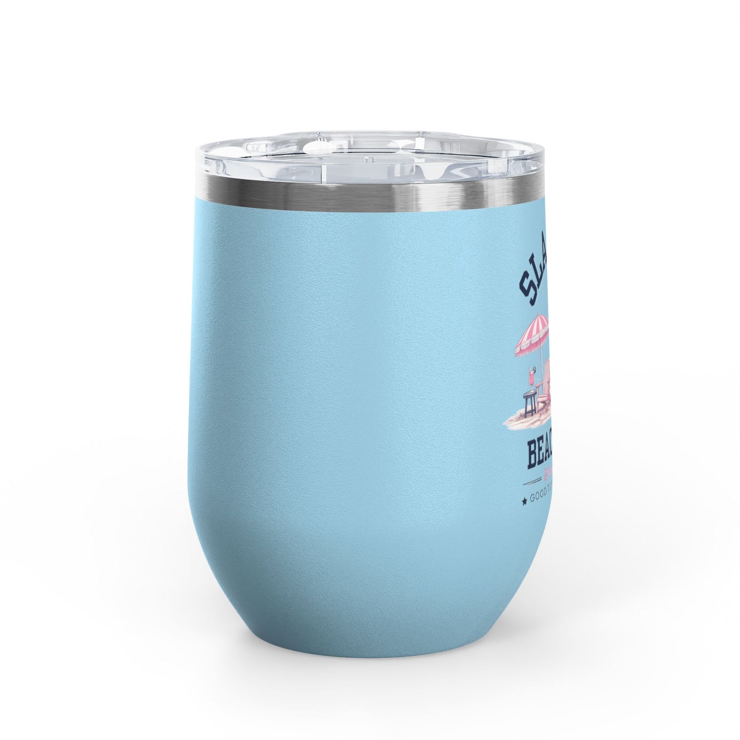 Slam Pig Beach Club Tumbler, RHORI Inspired Wine Tumbler, Rhode Island Gift, 12oz Insulated Cup, Bravo Fan Gift, Beach Cup