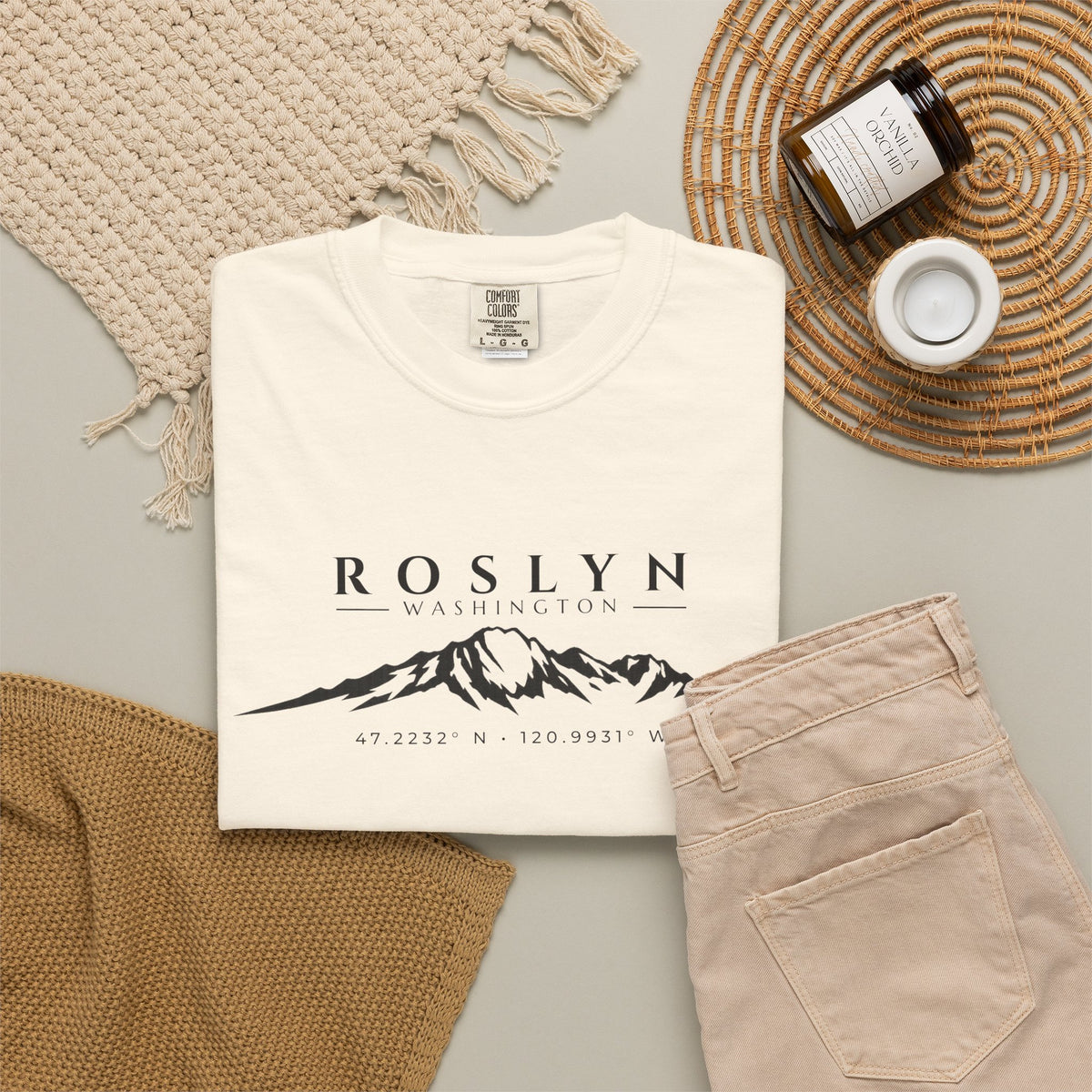 Roslyn Washington T-Shirt | Mount Stuart Shirt | Washington Mountain Shirt | Cle Elum