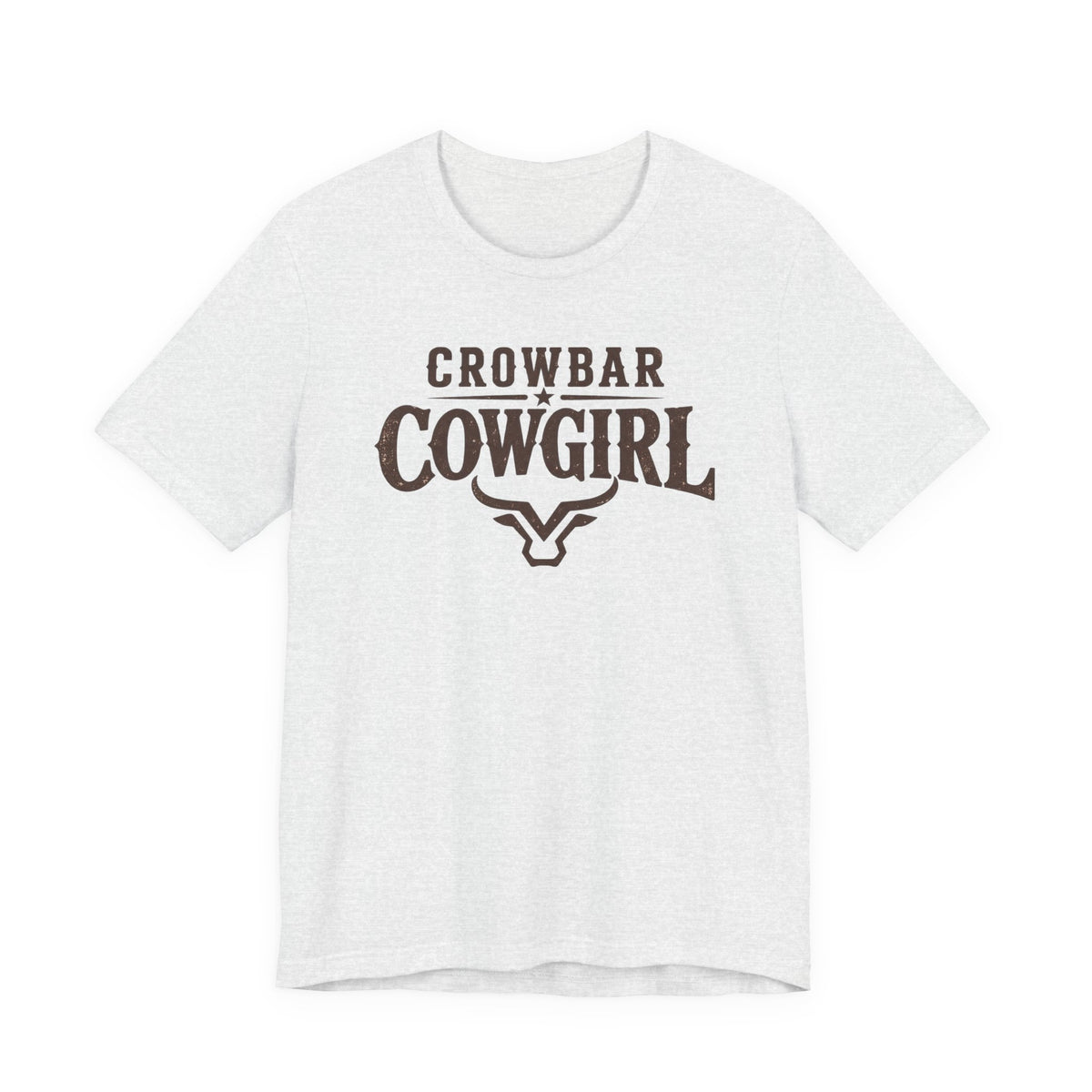 Crowbar Cowgirl Western Graphic Tee | Bella+Canvas 3001 | Rodeo Shirt