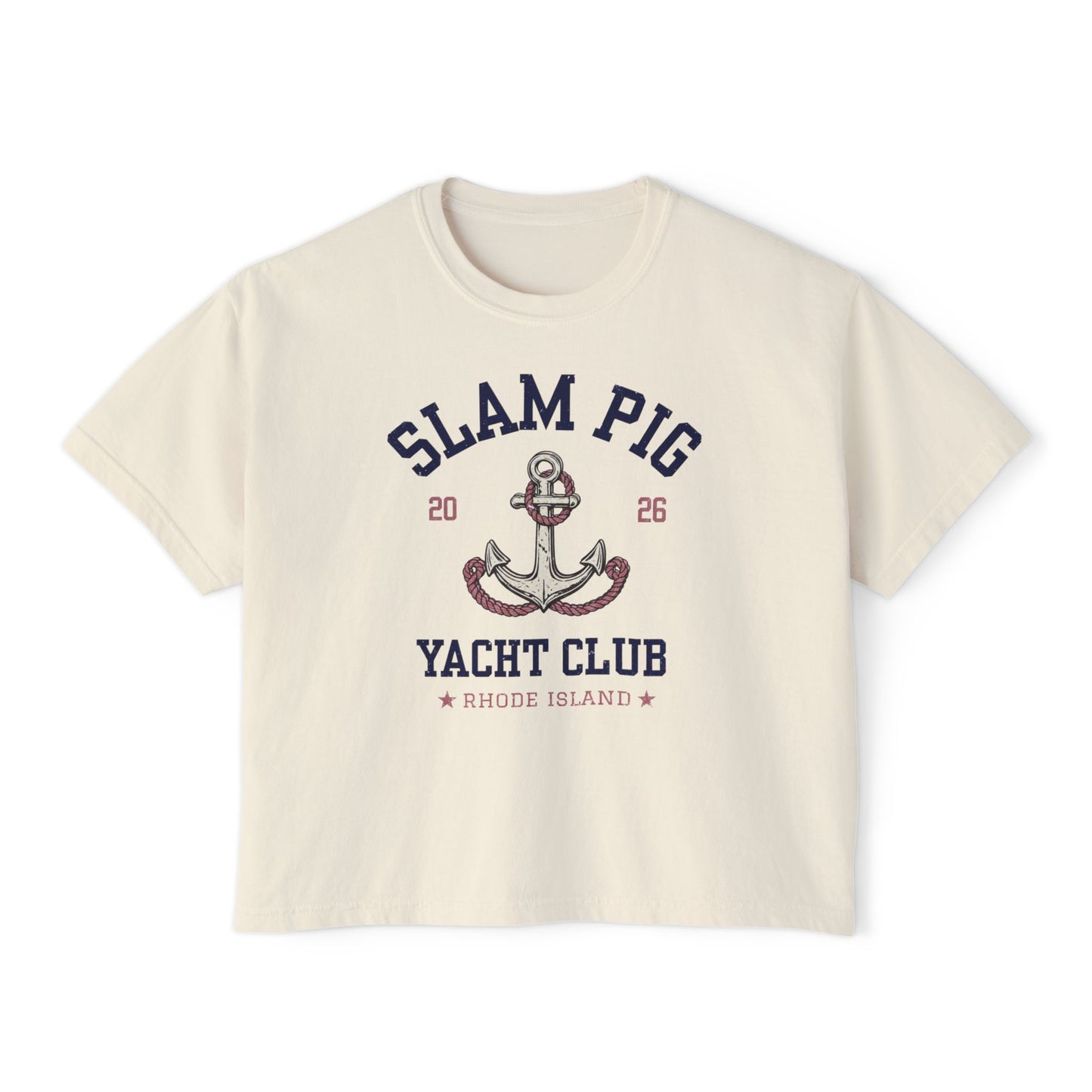 Slam Pig Yacht Club Tee | Rhode Island Nautical Graphic Shirt