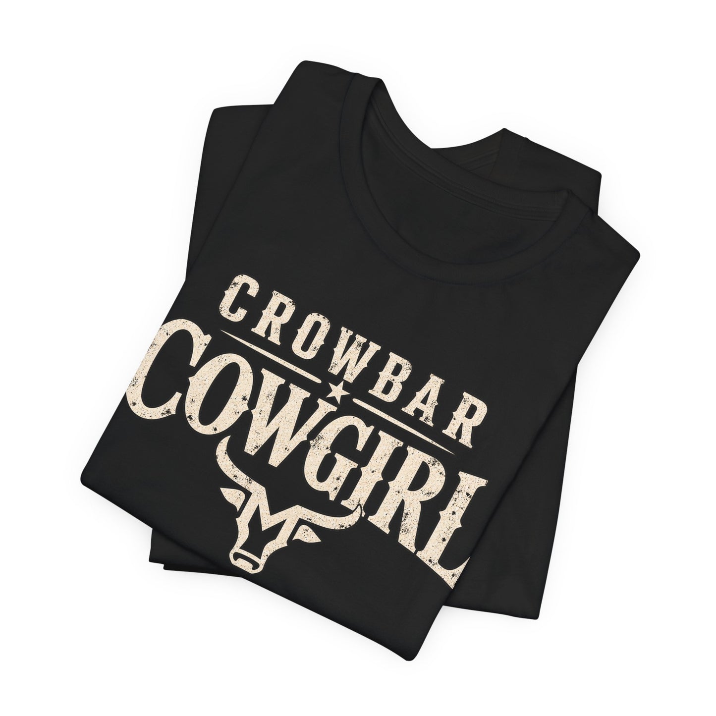 Crowbar Cowgirl Western Graphic Tee | Bella+Canvas 3001 | Reality TV