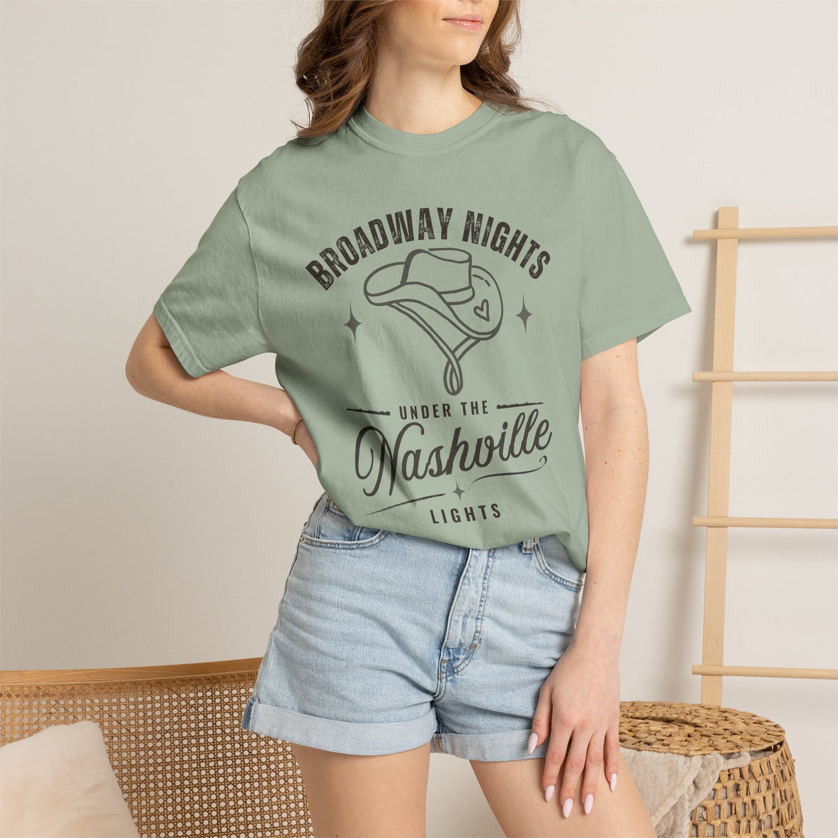 Broadway Nights Under the Nashville Lights Comfort Colors¬Æ T-Shirt