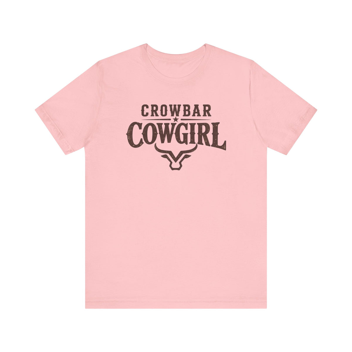 Crowbar Cowgirl Western Graphic Tee | Bella+Canvas 3001 | Rodeo Shirt