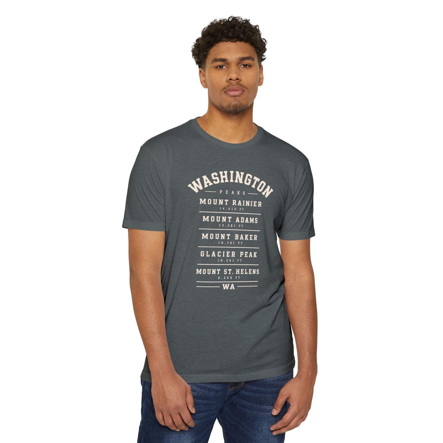 Washington Mountains T-Shirt — Vintage State Park Peaks Tee