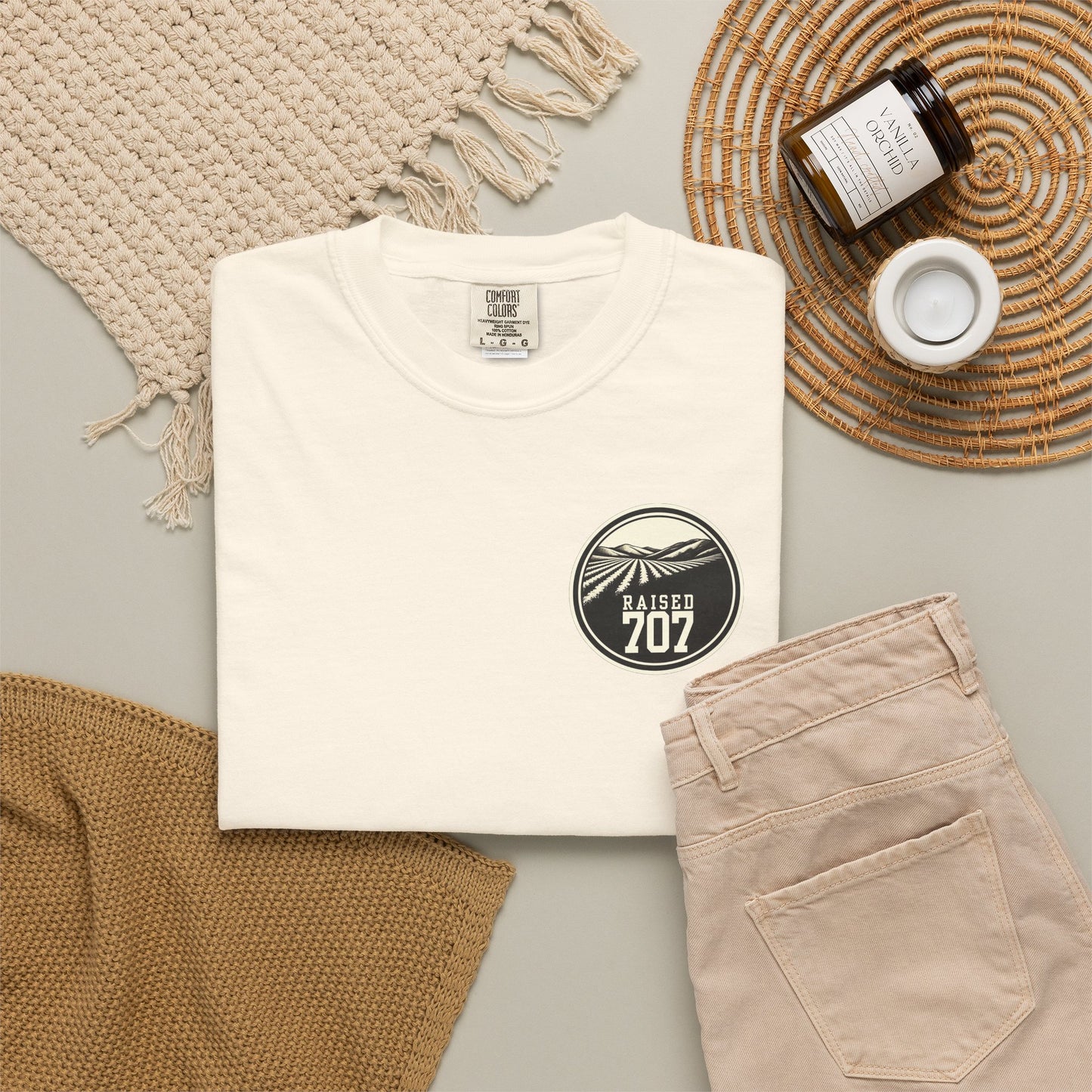 Raised in Sonoma County T-Shirt | Napa Wine Country Tee | 707 Vineyard Graphic Shirt | California Wine Lover Gift | Heldsburg Tee