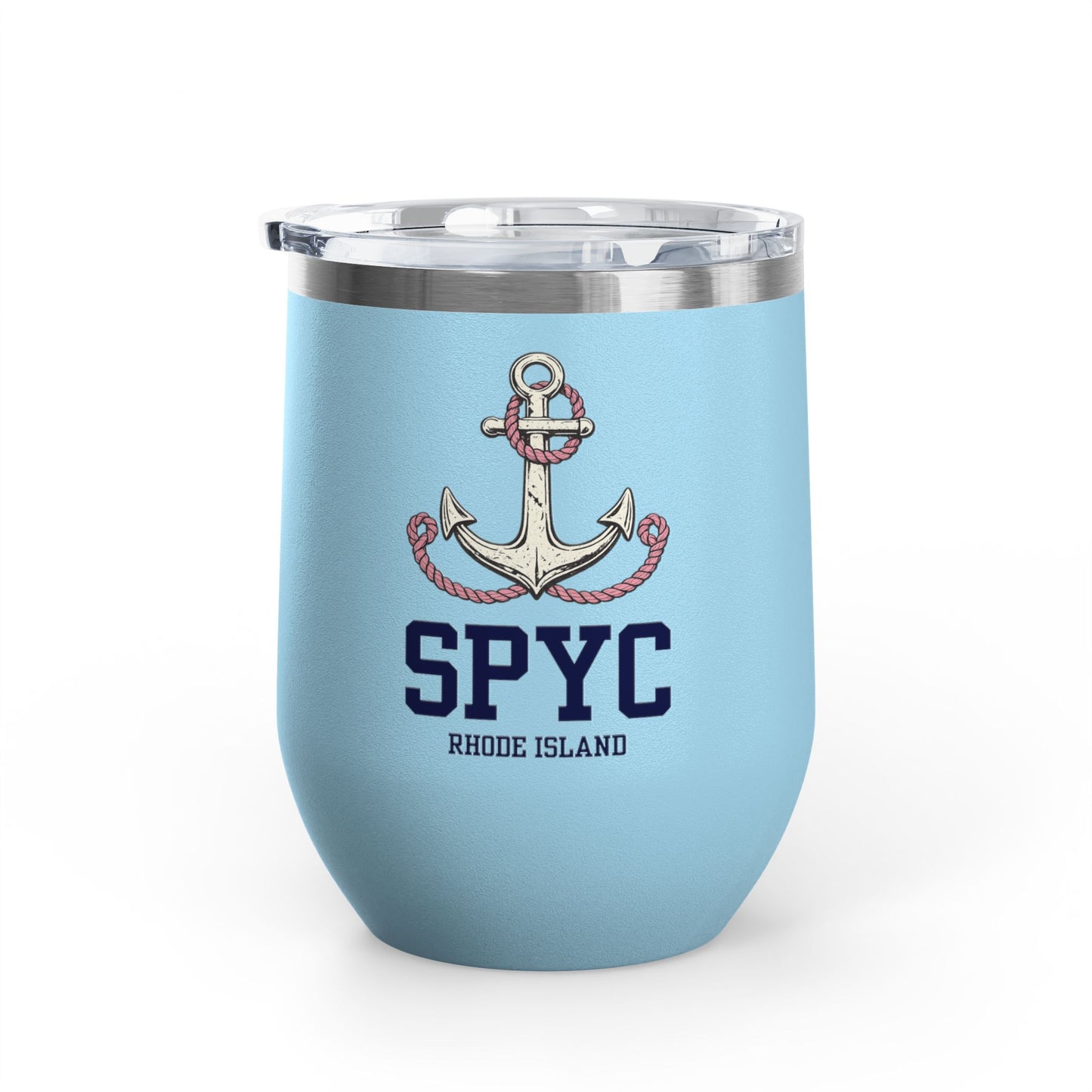Slam Pig Yacht Club Wine Tumbler, RHORI Inspired Insulated Cup, Rhode Island Boat Gift, Funny Bravo Wine, Front/Back Design