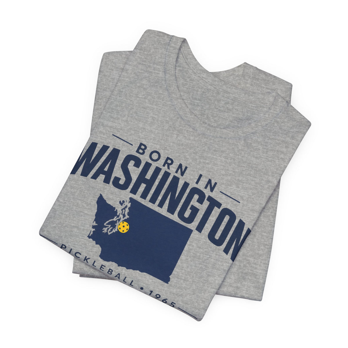 Born in Washington Pickleball 1965 Unisex Tee