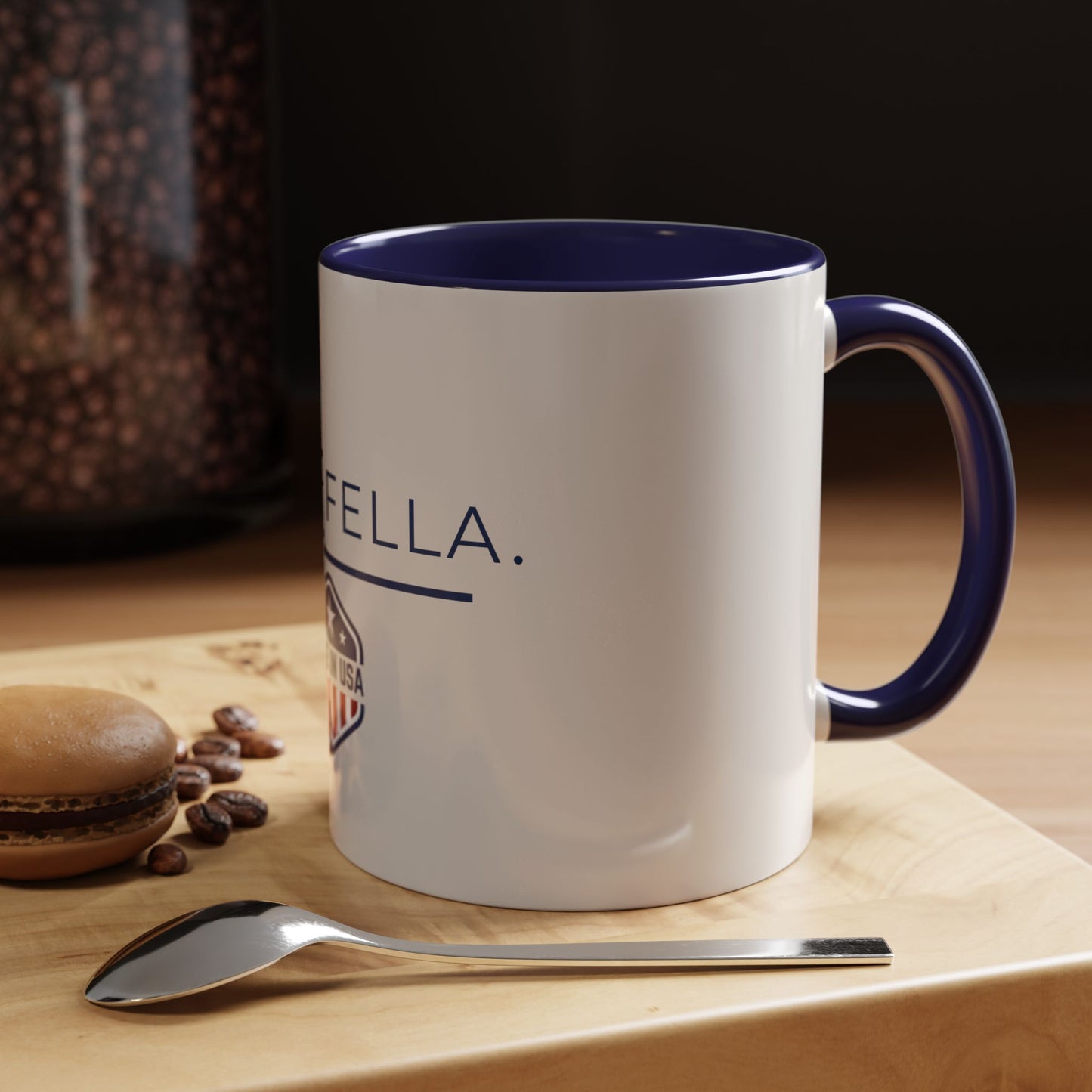 Ella Fella Made in USA Mug, Patriotic Coffee Mug, Funny American Gift, USA Pride Mug, 11oz 15oz Ceramic Cup, Gift for Him