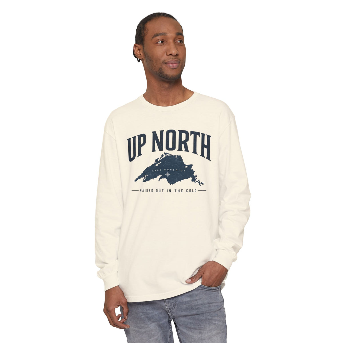 Up North Lake Superior “Raised Out in the Cold” Long Sleeve Tee
