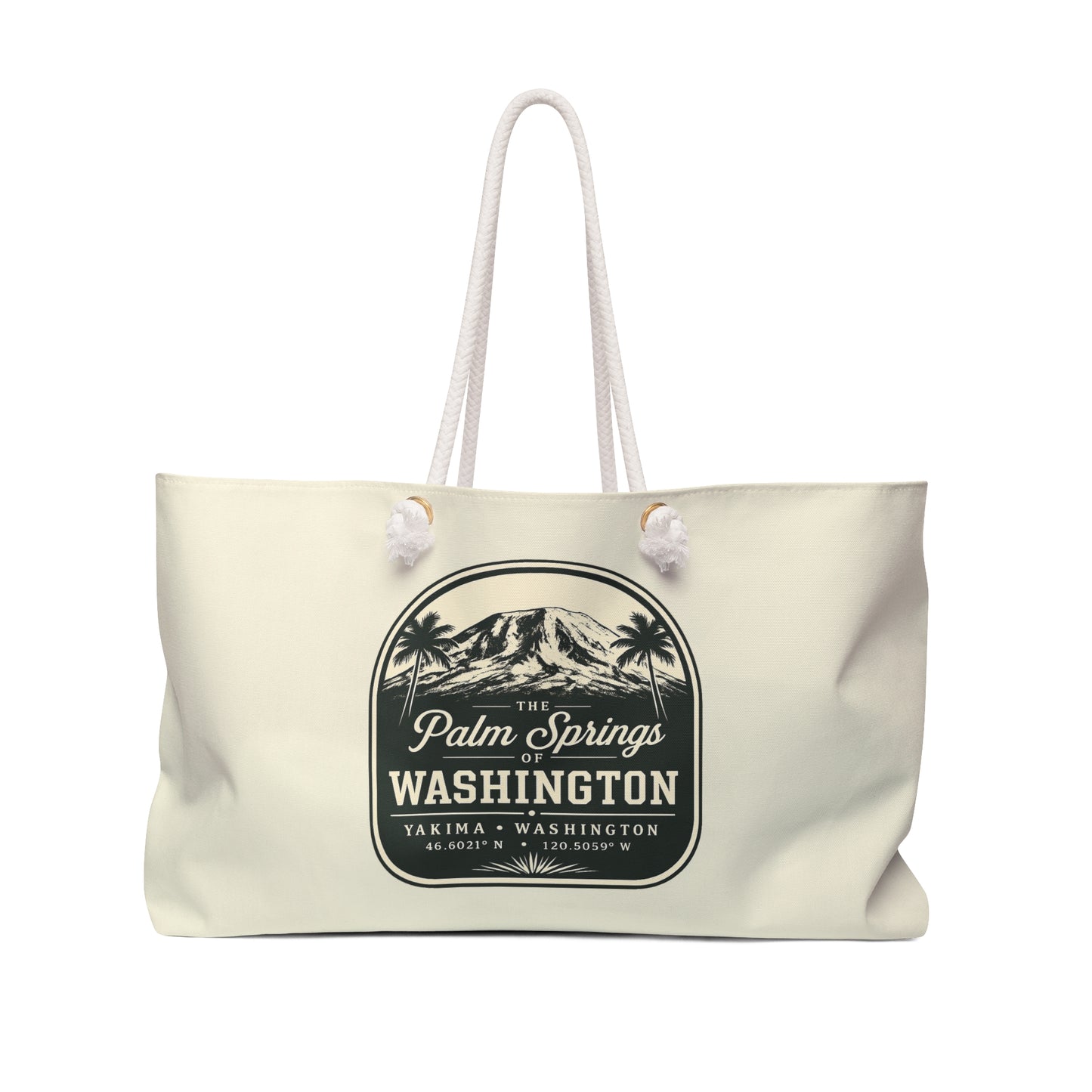 Yakima Washington Tote Bag, Palm Springs of Washington Canvas Beach Bag, 509 Tote, Yakima Gift, Washington State Tote