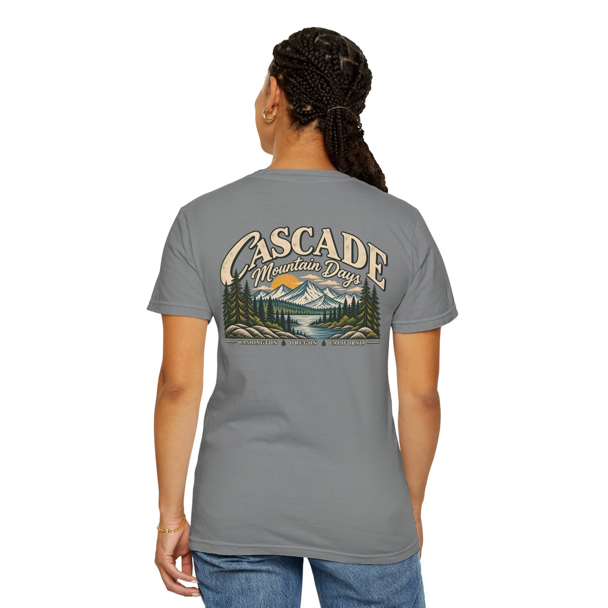 Cascade Mountain Days Tee | Vintage Mountain Graphic T-Shirt