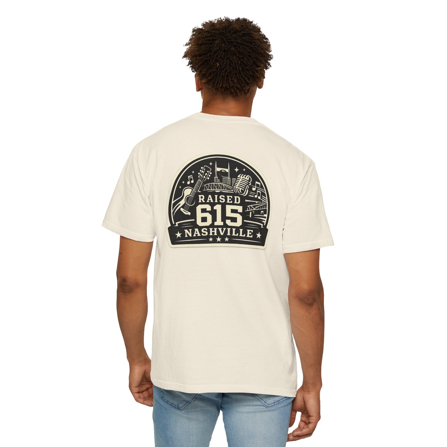 Raised 615 Shirt, Nashville Local Tee, Nashville Tennessee T-Shirt, Music City Shirt, Tennessee Pride Shirt, Comfort Colors Tee