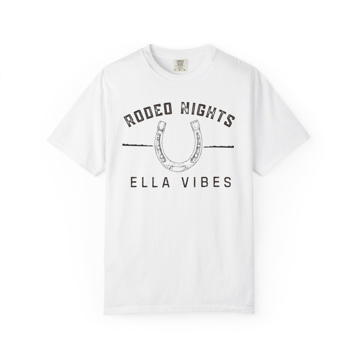 Rodeo Nights Ella Vibes Shirt, Western Cowgirl Tee, Country Concert Shirt, Horseshoe Graphic Tee, Cowboy Rodeo Shirt