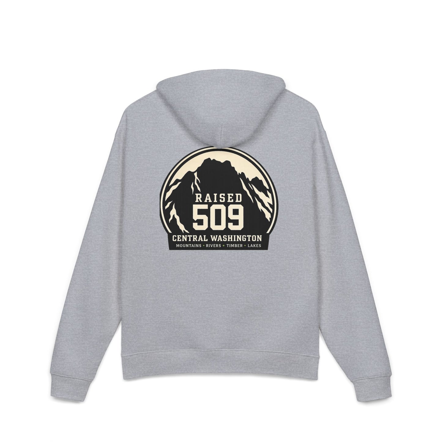 Raised 509 Central Washington Hoodie, Pacific Northwest Sweatshirt, Mountain Hoodie, WA Pride Hoodie, Unisex Outdoor Hoodie