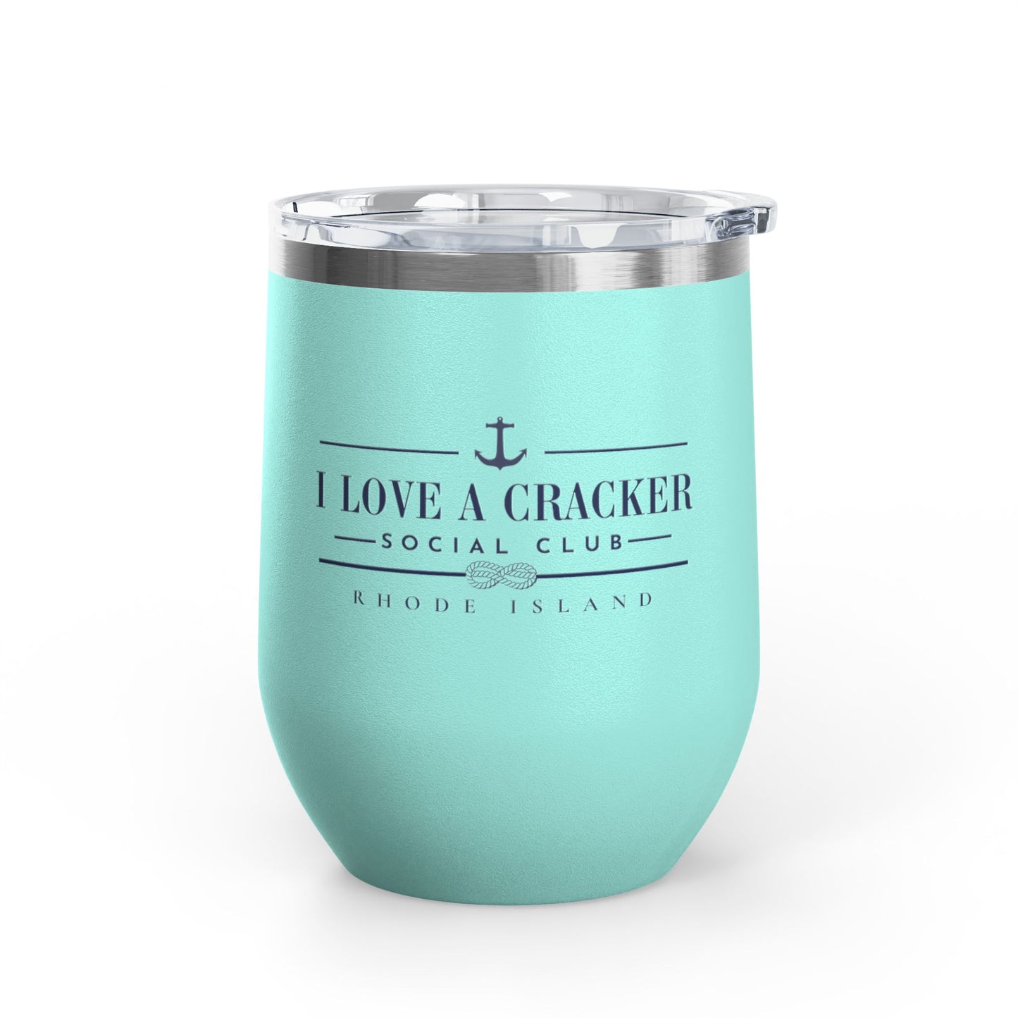 I Love a Cracker Social Club Tumbler, RHORI Inspired Wine Tumbler, Rhode Island Gift, Funny Bravo Cup, 12oz Insulated Cup