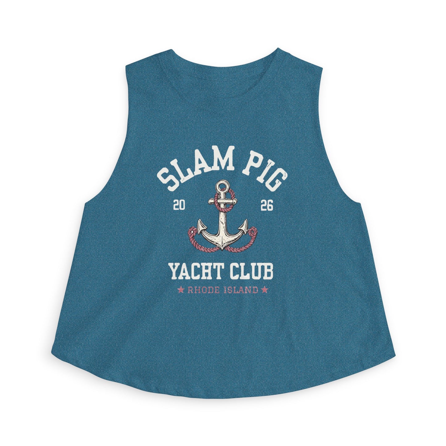 Slam Pig Yacht Club Crop Tank, Rhode Island Muscle Tank, Bravo RHORI Shirt, Coastal Summer Top