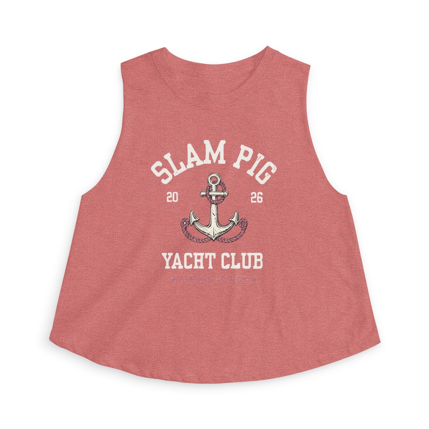 Slam Pig Yacht Club Crop Tank, Rhode Island Muscle Tank, Bravo RHORI Shirt, Coastal Summer Top