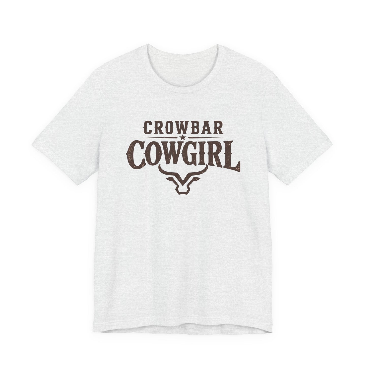 Crowbar Cowgirl Western Graphic Tee | Bella+Canvas 3001 | Rodeo Shirt
