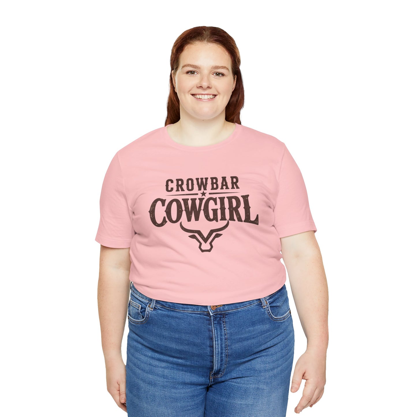 Crowbar Cowgirl Western Graphic Tee | Bella+Canvas 3001 | Rodeo Shirt