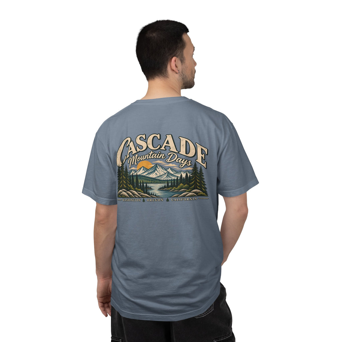 Cascade Mountain Days Tee | Vintage Mountain Graphic T-Shirt