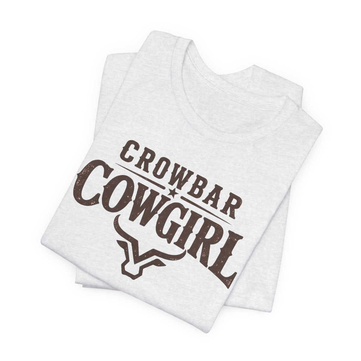 Crowbar Cowgirl Western Graphic Tee | Bella+Canvas 3001 | Rodeo Shirt