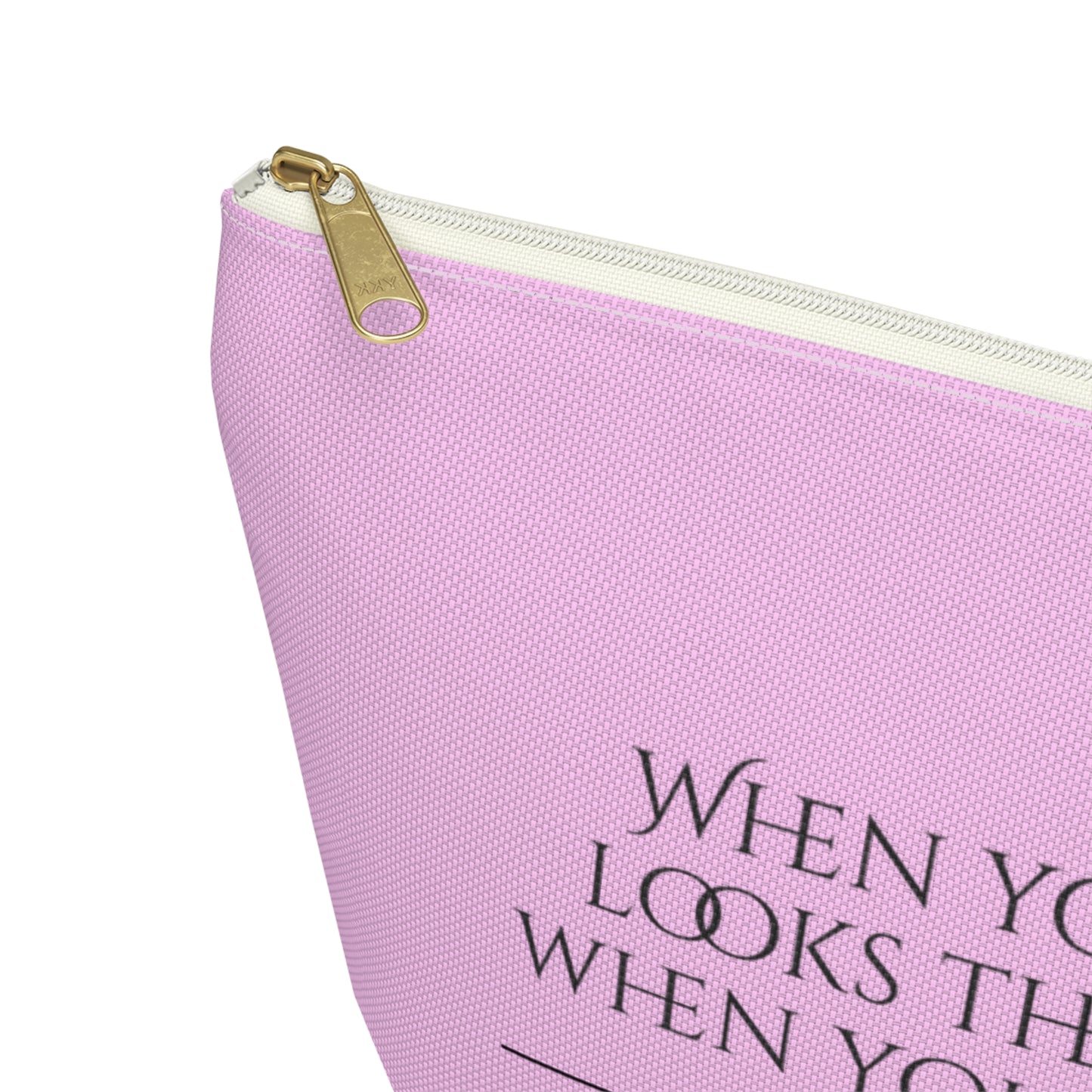 Rhode Island | When Your Makeup Looks The Best Cosmetic Accessory Pouch | Pink Makeup Bag | RHORI