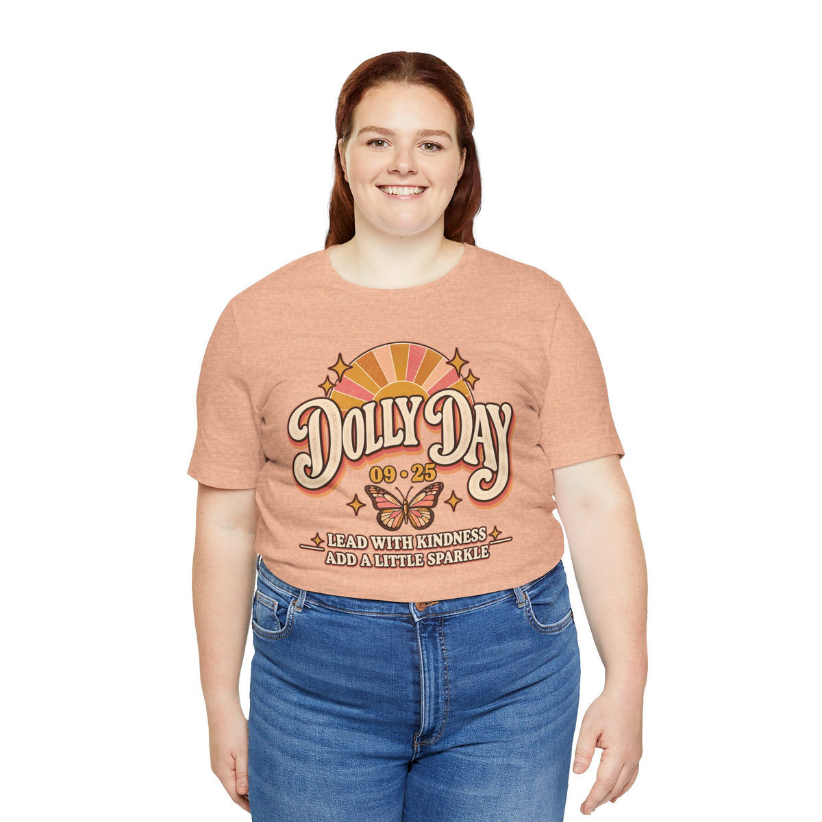 Dolly Day 09•25 Tee – Lead With Kindness, Add a Little Sparkle