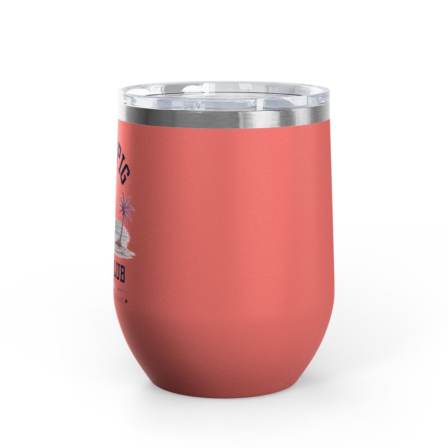 Slam Pig Beach Club Tumbler, RHORI Inspired Wine Tumbler, Rhode Island Gift, 12oz Insulated Cup, Bravo Fan Gift, Beach Cup