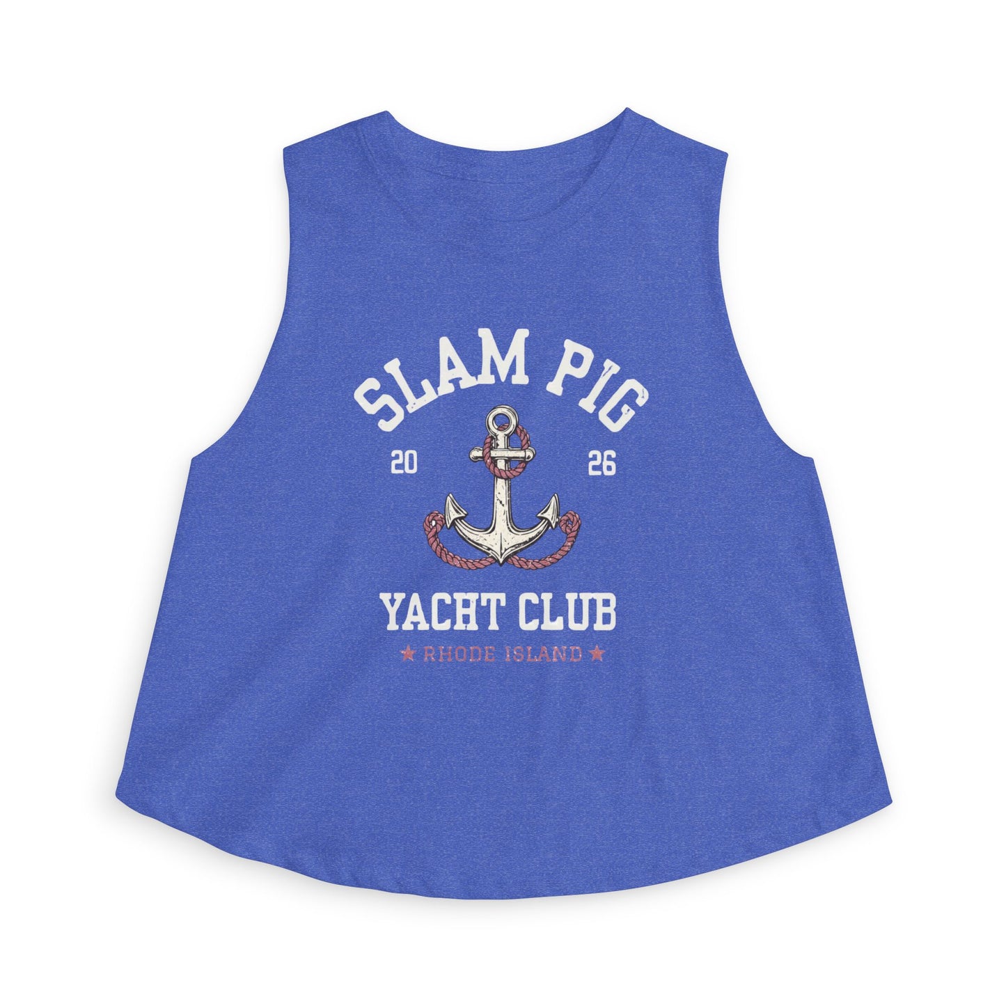 Slam Pig Yacht Club Crop Tank, Rhode Island Muscle Tank, Bravo RHORI Shirt, Coastal Summer Top
