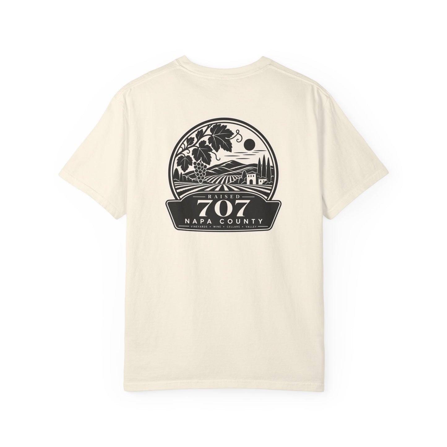 Raised in Napa County T Shirt | Napa Valley 707 Wine Country Tee | California Vineyard Shirt | Comfort Colors 1717