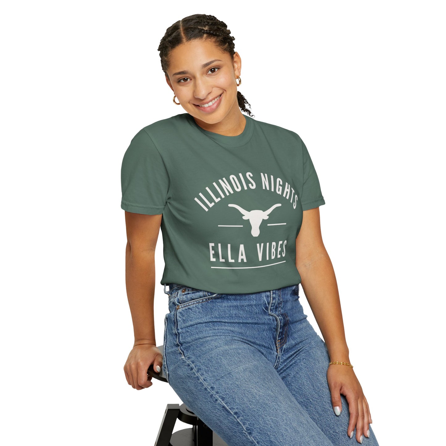 Illinois Nights Ella Vibes Shirt Country Concert Western Cowgirl Cowboy Unisex Graphic Tee State Fair Concerts