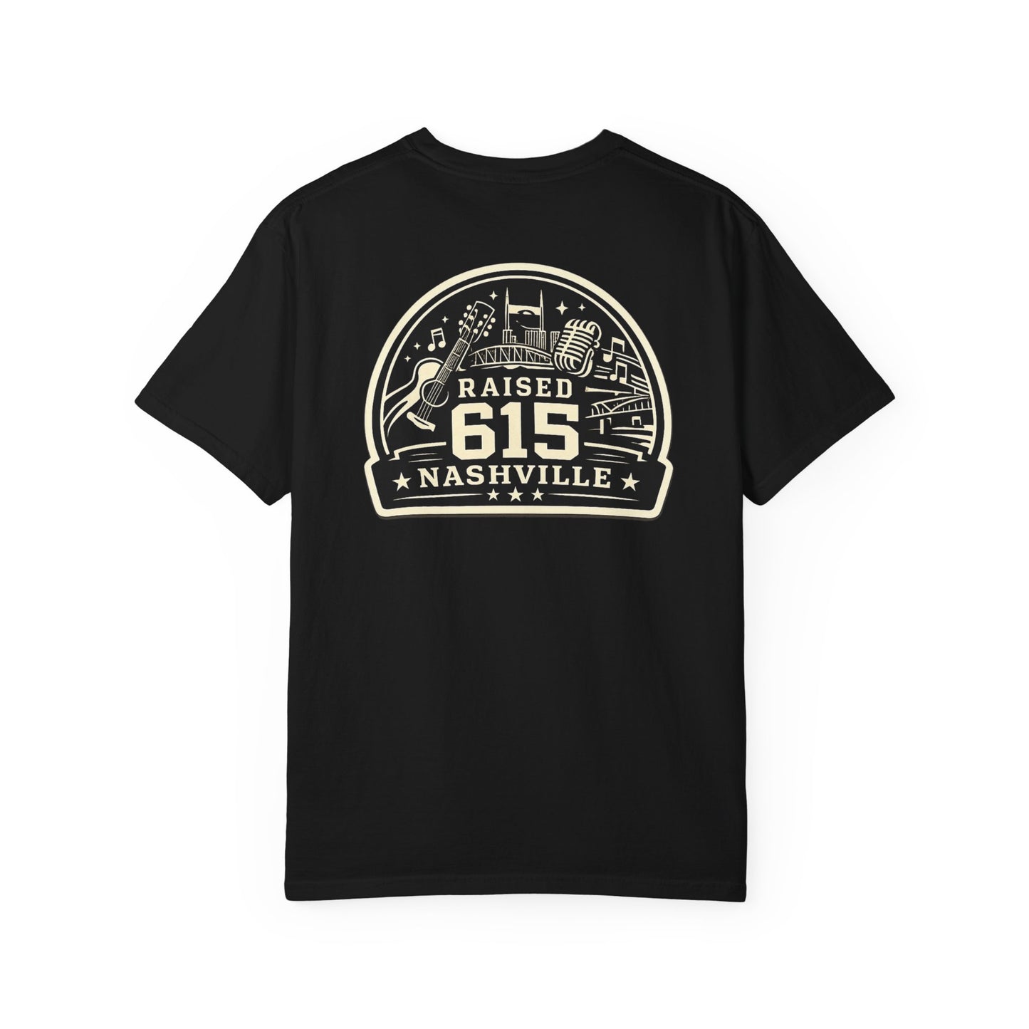 Raised 615 Shirt, Nashville Local Tee, Nashville Tennessee T-Shirt, Music City Shirt, Tennessee Pride Shirt, Comfort Colors Tee