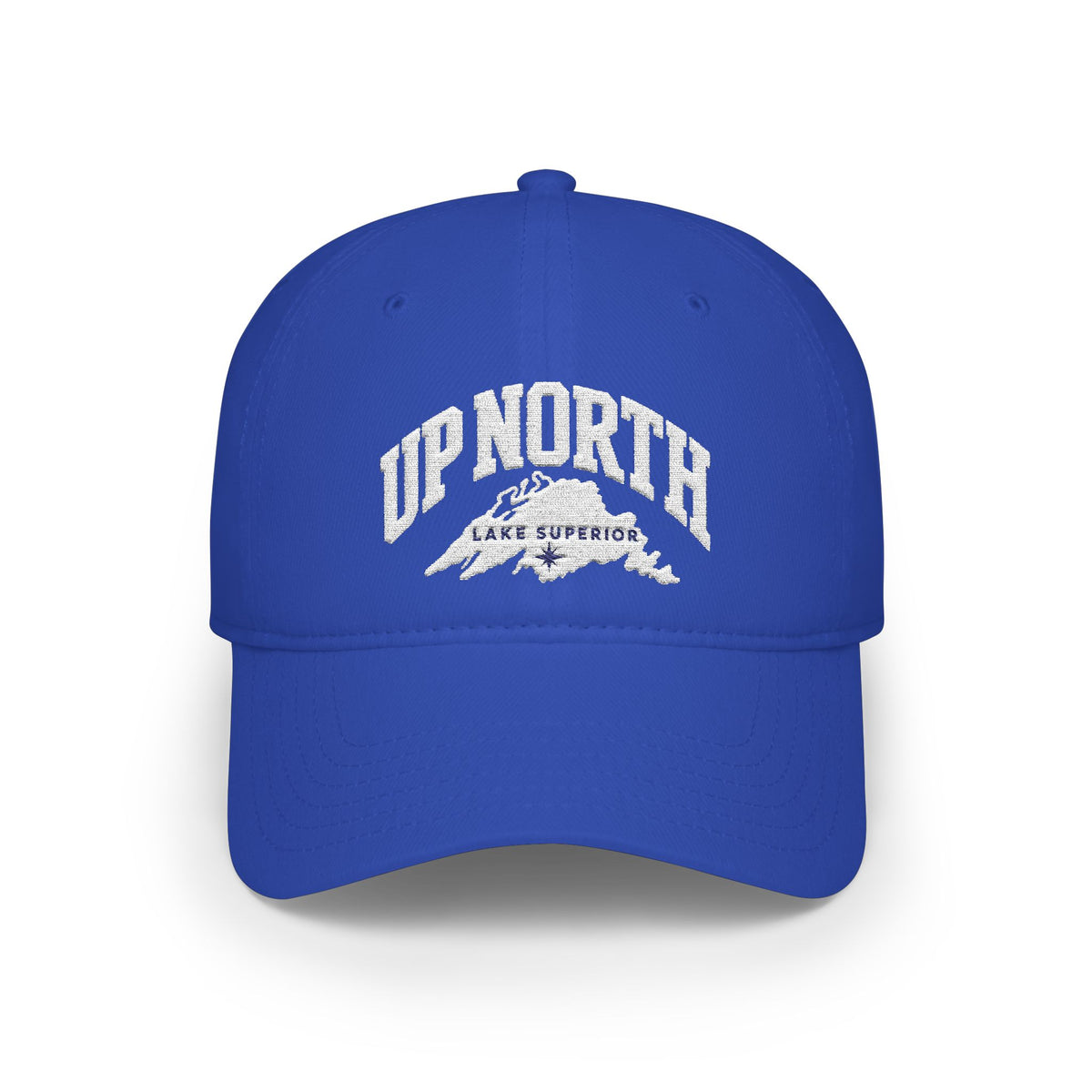 Up North Lake Superior Embroidered Low-Profile Trucker Hat