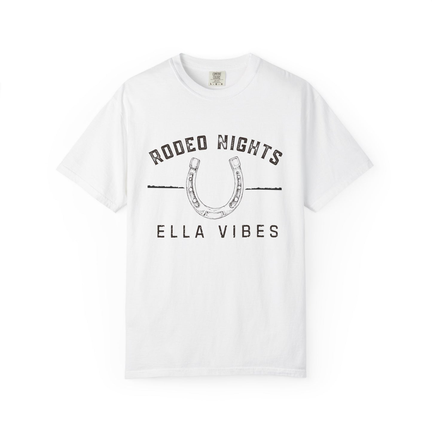 Rodeo Nights Ella Vibes Shirt, Western Cowgirl Tee, Country Concert Shirt, Horseshoe Graphic Tee, Cowboy Rodeo Shirt