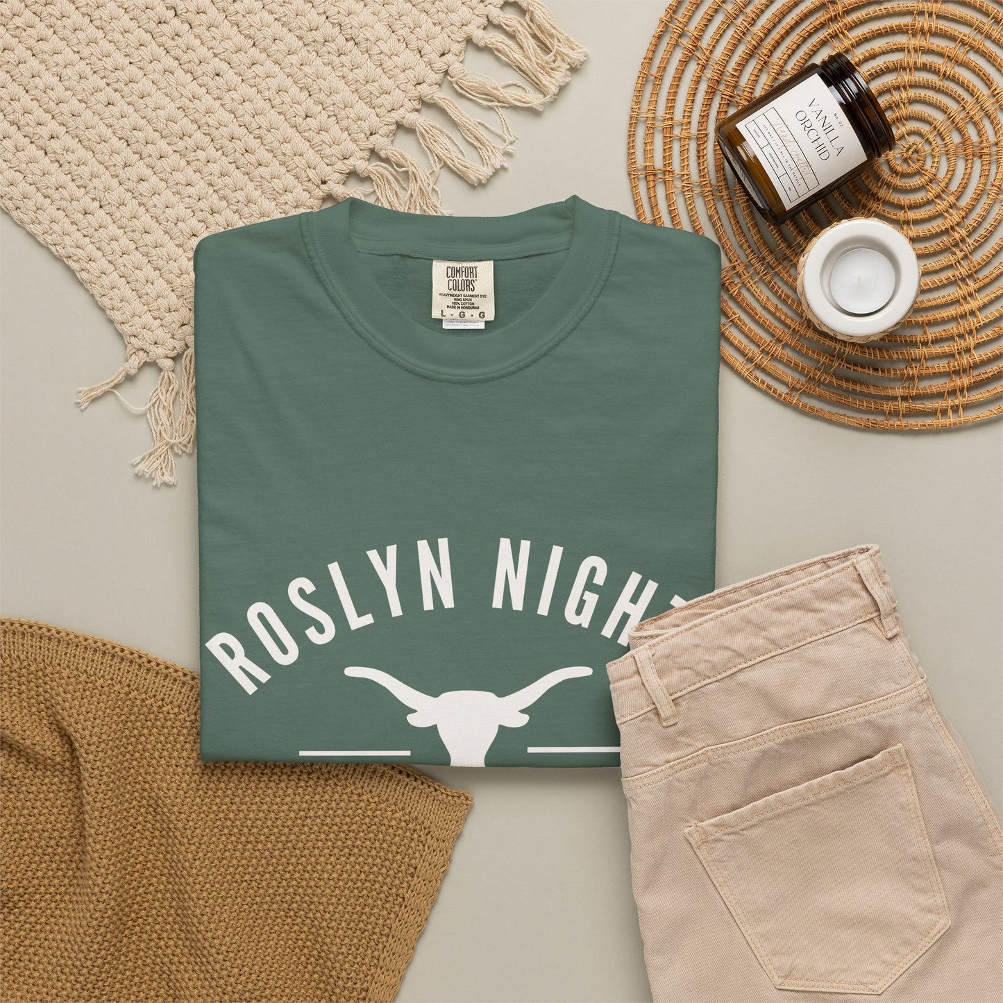 Roslyn Nights Ella Vibes T-Shirt | Unisex | Longhorn Skull Graphic | Rodeo Tee | Country Concerts