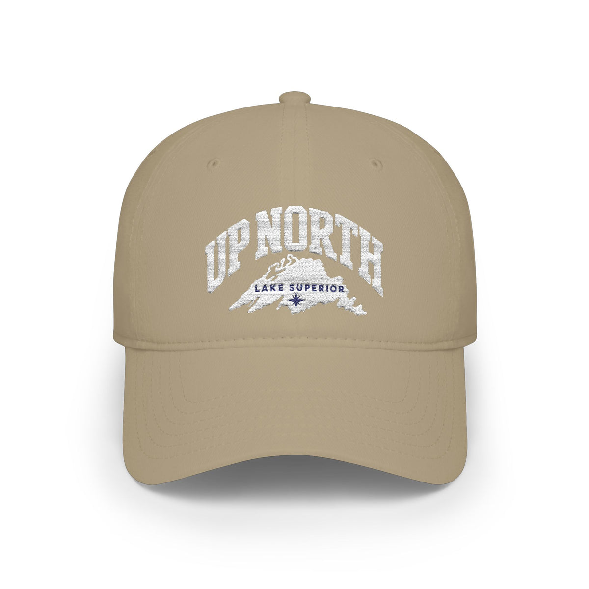 Up North Lake Superior Embroidered Low-Profile Trucker Hat